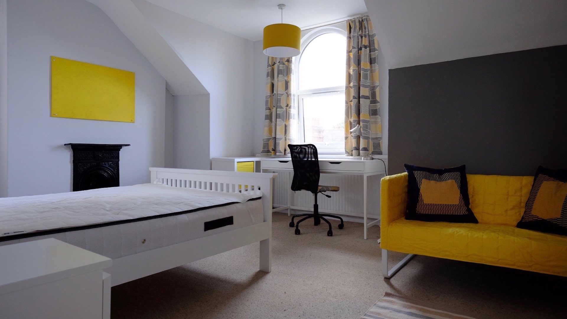 Yellow bedroom