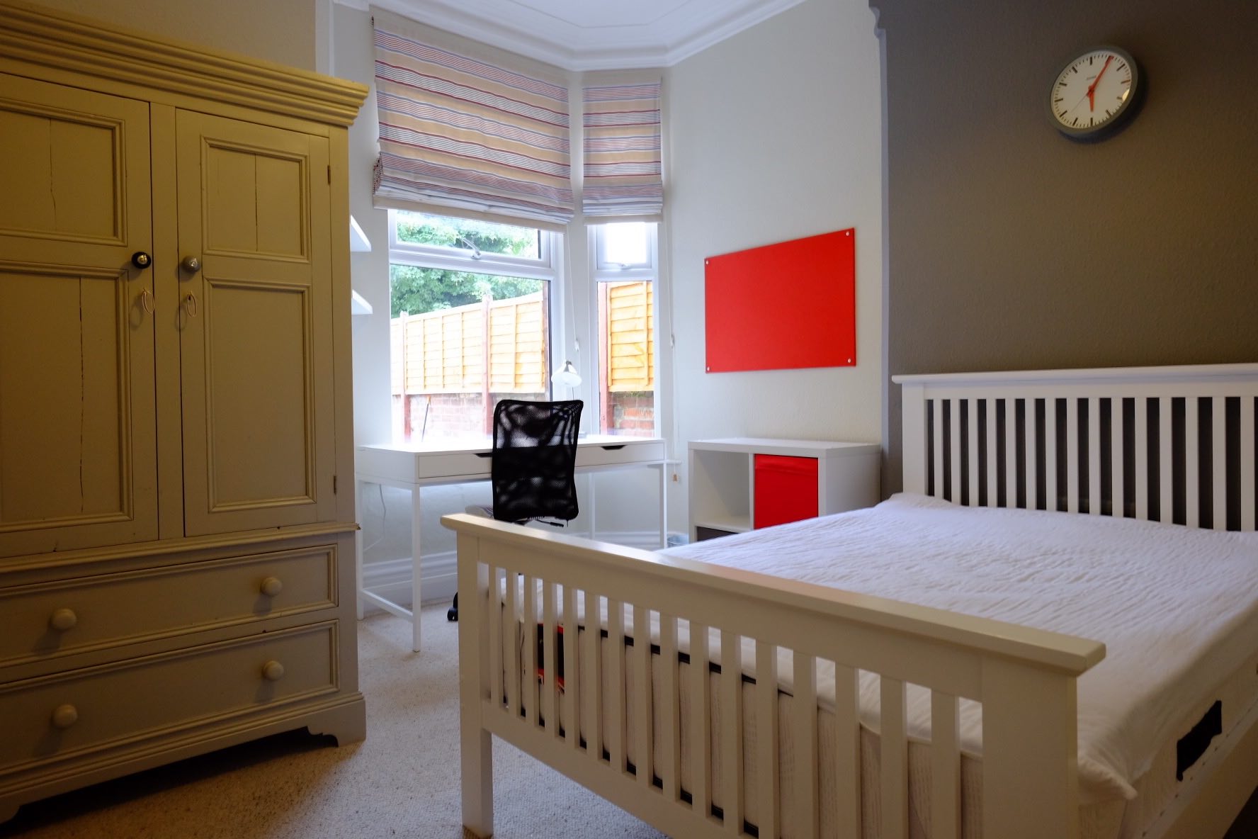 Red bedroom